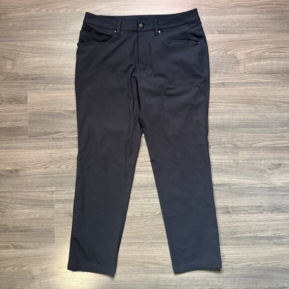 Lululemon ABC Classic-Fit 5 Pocket Pant 30" *Warpstreme - Dark Grey - Picture 2 of 7